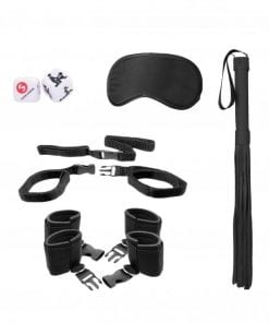 Bed Post Bindings Restraing Kit - Black