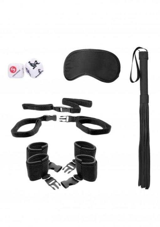 Bed Post Bindings Restraing Kit - Black