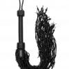 Leather Barbed Wire Flogger - Black