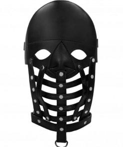 Leather Male Mask - Black