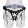 Leather Strap-on Harness  - Black