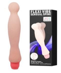 Flexi Spine Vibrator Knobbed Flesh