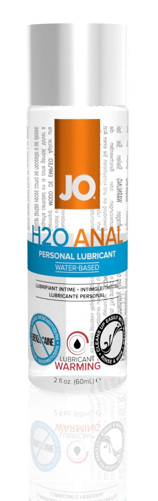 JO Anal H2O Warming 2 Oz / 60 ml