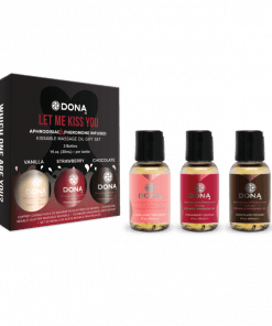 Dona Let Me Kiss You Massage Gift Set (Flavoured Massage Oil Trio 3 X 1oz)