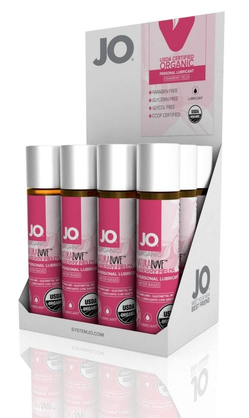 JO USDA Organic Lubricant Strawberry Fields 1 Oz / 30 ml (T)