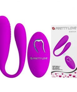 Couples Vibrator Rechargeable "Aldrich" Purple