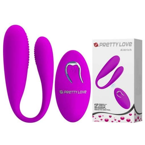 Couples Vibrator Rechargeable "Aldrich" Purple