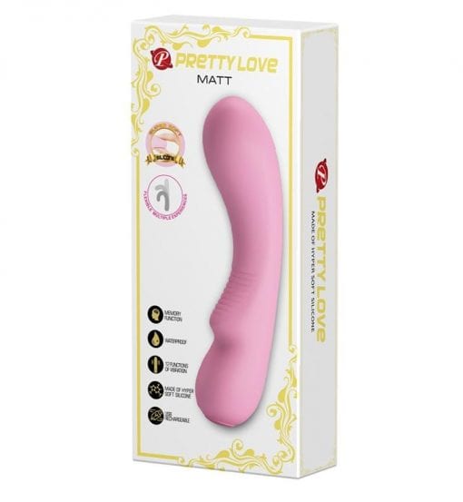 Rechargeable Stimulation Vibe "Matt" Pink (190mmx140mm)