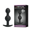 Silicone Anal Ball Butt Plug 4.05" x 1.02" Black