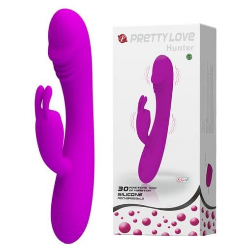 Rechargeable Vibrator For Couples "Hunter" Purple