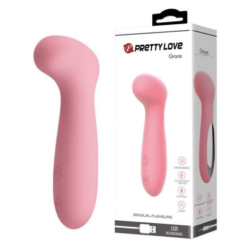 Powerful Vibrator Soft Pink "Grace" 132mm