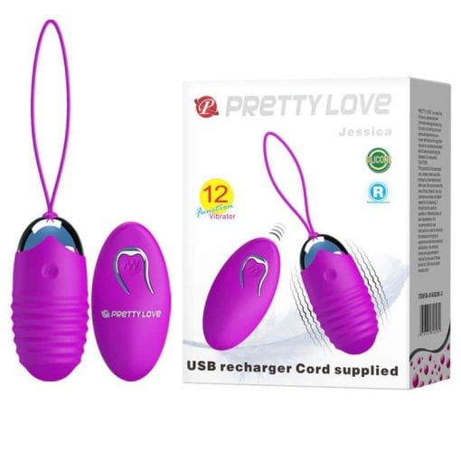 Vibrating Egg Rechargeable "Jessica" Purple