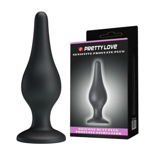 Silicone Butt Plug 5.5" x 1.8" Black