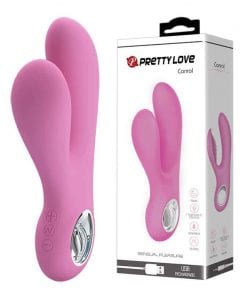 Textured Tongue Vibrator Soft Pink "Canrol" 171mm