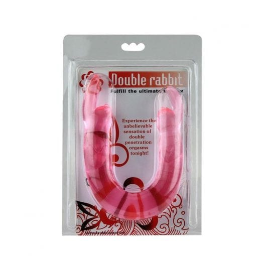 Double Ended Dildo "Rabbit" Purple/Pink