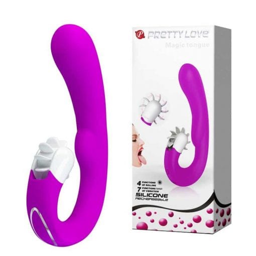 Magic Tongue Vibrator Purple & White