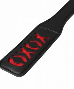 S&M XOXO Paddle Black & Red