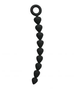 Black Silicone Anal Beads