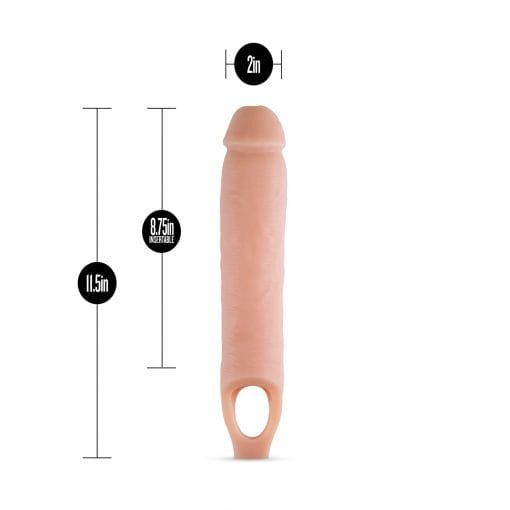 Performance 11.5in Cock Sheath Penis Extender Vanilla - Image 3