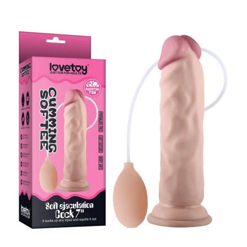 Soft Ejaculation Cock With Ball 8.5in - Image 4