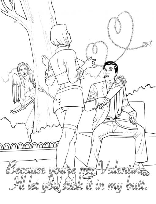 My Naughty Valentine Colouring Book - Image 2