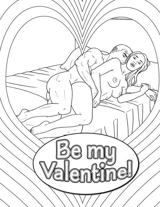 My Naughty Valentine Colouring Book - Image 3