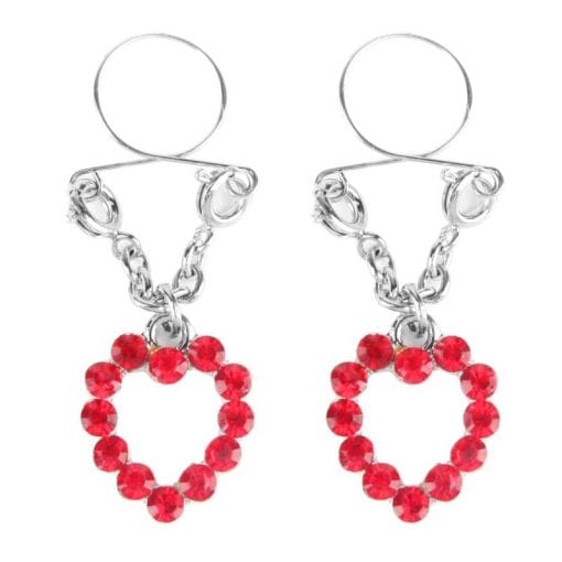 Ruby Hearts Nipple Jewellery