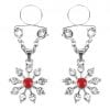 Ruby and Diamond Star Nipple Jewellery