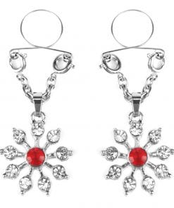 Ruby and Diamond Star Nipple Jewellery
