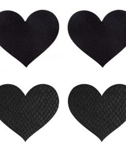 Classic Black Hearts Pasties