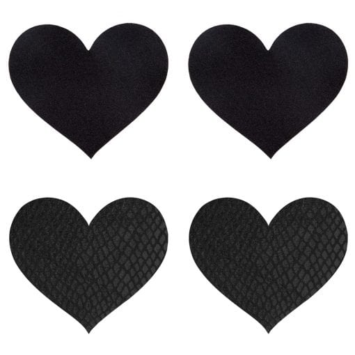 Classic Black Hearts Pasties