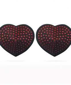 Reusable Red Diamond Heart Nipple Pasties