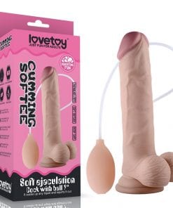 Soft Ejaculation Cock With Ball 9in