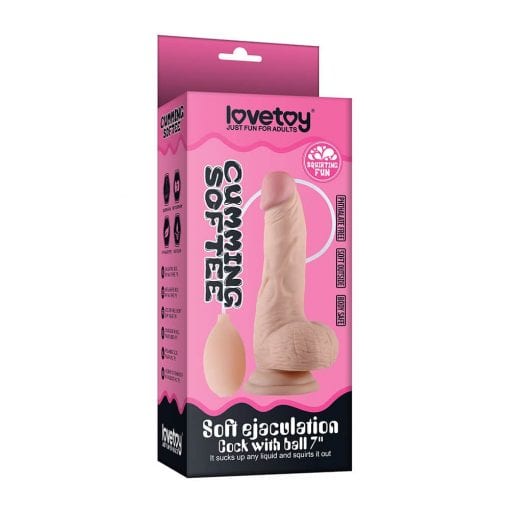 Soft Ejaculation Cock With Ball 8in - Image 3