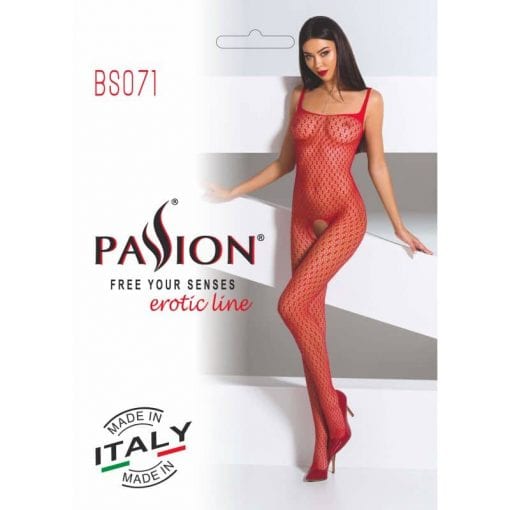 Bodystocking BS071 Red - Image 3