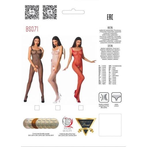 Bodystocking BS071 White - Image 4
