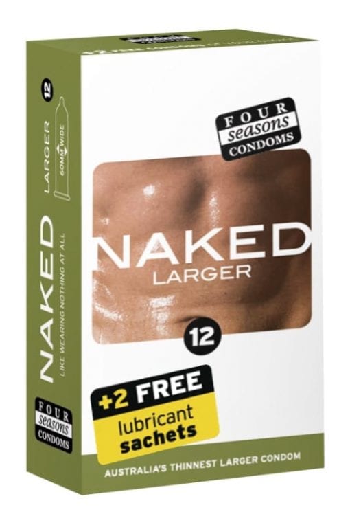 Four Seasons Naked Larger Condom 12 Pc