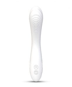 Flexible Bending Silicone Vibrator White