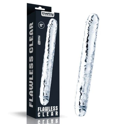 Clear Double Dildo 12in