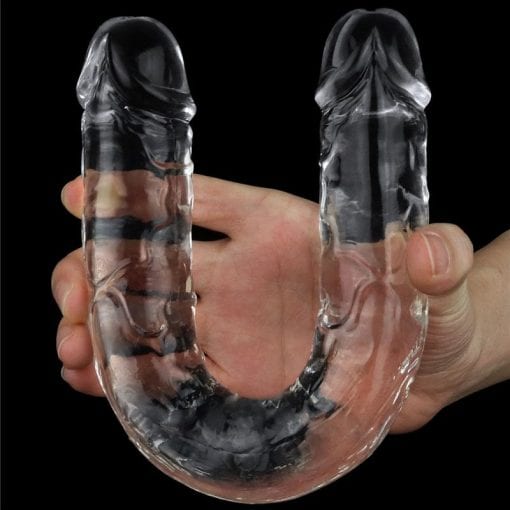 Clear Double Dildo 12in - Image 3