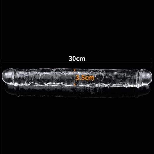 Clear Double Dildo 12in - Image 4