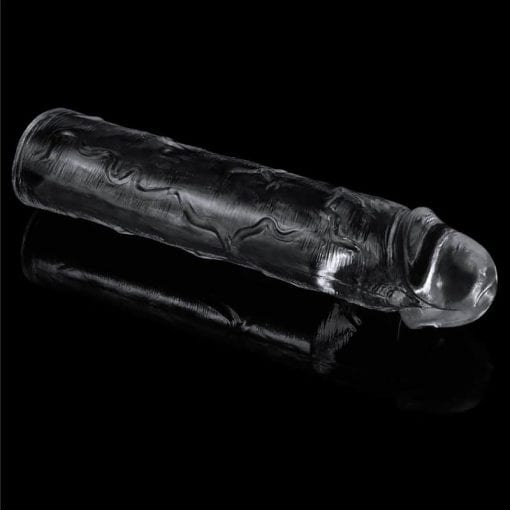 Clear Penis Extender Sleeve Plus 2in - Image 2