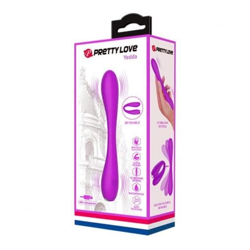 Rechargeable Stimulation Vibe "Yedda" Purple (171mmx27mm)