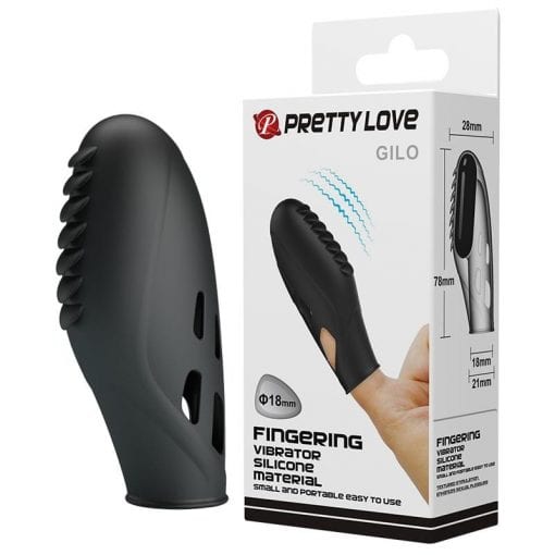 Fingering Vibe "Gilo" Black (78mmx21mm)