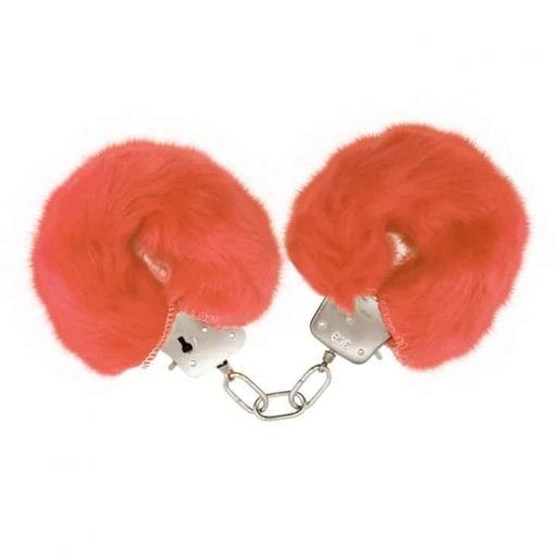 Fluffy Handcuffs Coral