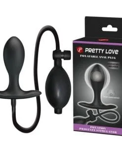 Inflatable Anal Plug Black