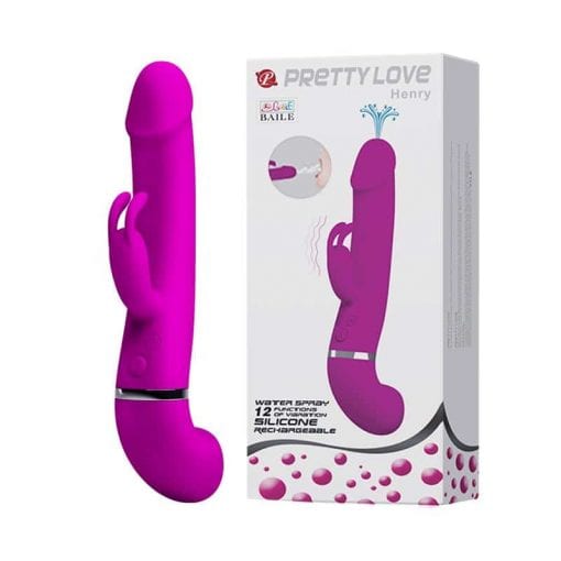 Rechargeable Squirting Rabbit "Henry" Purple