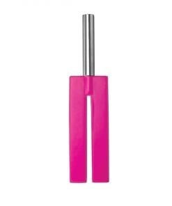 Leather Slit Paddle - Pink