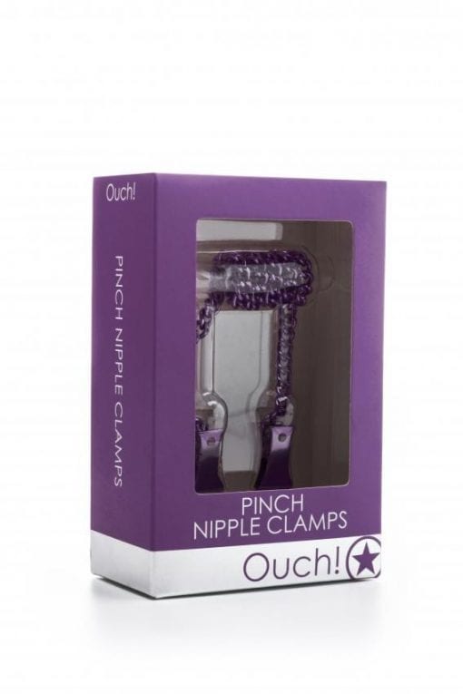 Pinch Nipple Clamps - Purple