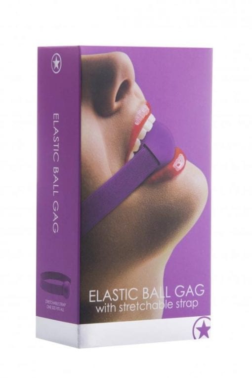 Elastic Ball Gag - Purple